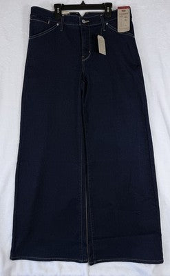 Levis 318 Shaping Wide Leg Jeans 31 Womens Dark Blue 31x32 Levi’s New NWT