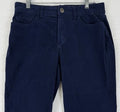 At Johns Bay Corduroy Pants 6 Blue Straight Leg Womens Cotton Stretch