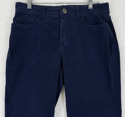 At Johns Bay Corduroy Pants 6 Blue Straight Leg Womens Cotton Stretch