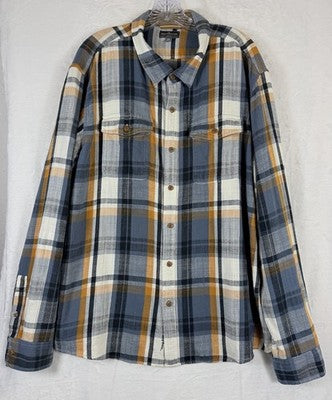 LL Bean Signature Heritage Textured Flannel Shirt XXL Plaid Slim Fit 514244