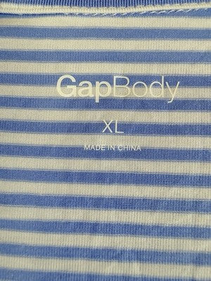 Gap Body Modal Pajamas XL Set Top Shorts Womens Blue Stripe Short Sleeve New NWT