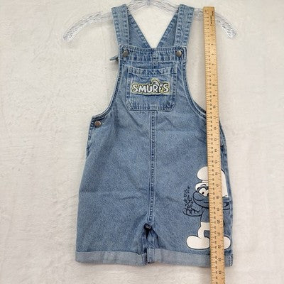 Smurfs 5t Overalls Shortalls Denim Boys Clothing Clothes Smurf Embroidered