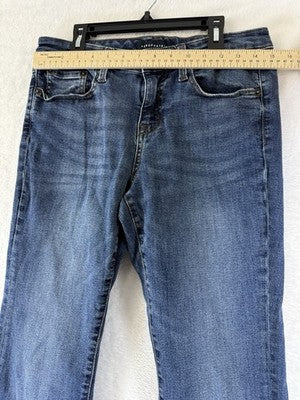 Aeropostale Mid Rise Boot Jeans Womens 8 Short Blue Denim 8S