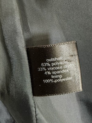 The Limited Blazer 6 Dark Gray Fitted Jacket 3 Button Womens