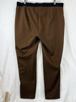 Talbots Pants 16W SoHo Leggings Womens Clothing Pull On Stretch Brown
