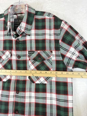 Dixxon Flannel Medium Mens Long Sleeve Snap On Tools Collab Green Plaid