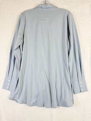 Marla Wynne Tops Medium Long Sleeve Knit Light Blue Layers Lagenlook Womens New