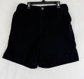 Old Navy OG Shorts Womens Medium Black 6.5” Elastic Back Flat Front