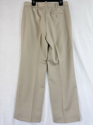 Brooks Brothers Caroline Fit Pants 4 Petite Beige Wool Straight Leg *FlawRead