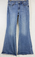 American Eagle Low Rise Flare Jeans 6 Short Blue Womens