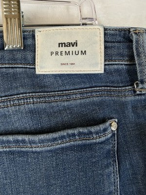 Mavi Ada Boyfriend Jeans 33 Blue Denim Womens Mid Rise Premium 33x27