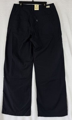 Levis 90s Straight Leg Pants 27 Womens Black 27x28 100% Cotton Mid Rise New NWT