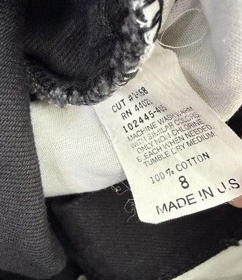 Vintage 80s Women Jeans 8 Moda Intl High Rise Mom Black Made In USA 100% Cotton