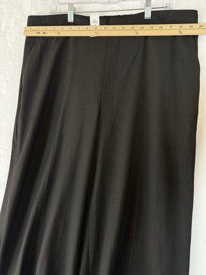 Banana Republic Hayden Wide Leg Pants 18 Black High Rise Womens New NWT