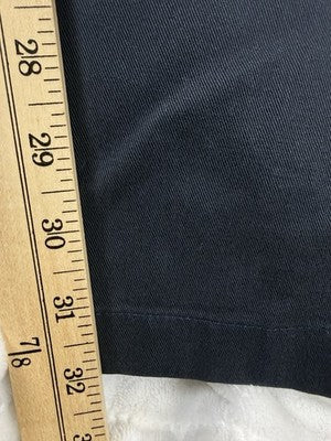 LL Bean Pants 38x32 Natural Fit Blue Mens Pleated 100% Cotton Khaki Chinos