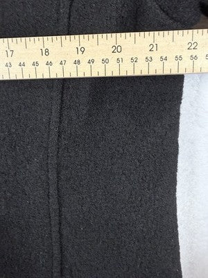 LL Bean Wool Coat XL Black Pea Coat Bellandi Made In Italy Womens
