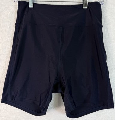 J Crew Bike Shorts Womens Medium Navy Blue High Rise Workout
