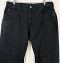 Duluth Trading Company Jeans 38x32 Mens Black Straight Leg Denim