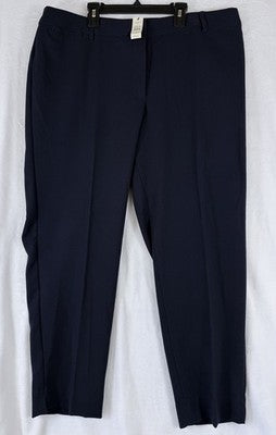 Talbots Dress Pants 18W Hampshire Navy Blue Plus Size Womens New NWT