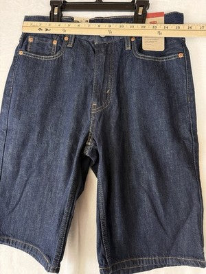 Levis 469 Shorts 29 Mens Jean Denim Loose Jorts Dark Blue New NWT