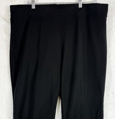 J Jill Pure Jill Bootcut Pants Large Black Knit Pull On Women Pima Modal Stretch