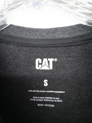 Caterpillar T Shirt Men Small Gray Vintage Logo CAT Tractor Short Sleeve New NWT