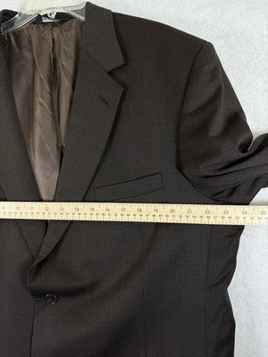 Jos A Bank Blazer 43r Wool Mens Brown Jacket Gordon Signature Collection