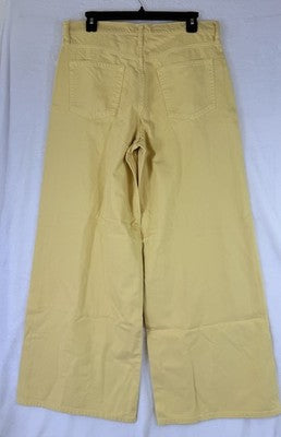 Gap Baggy Mid Rise Jeans 30 10 Womens Yellow Ultrasoft Denim New NWT