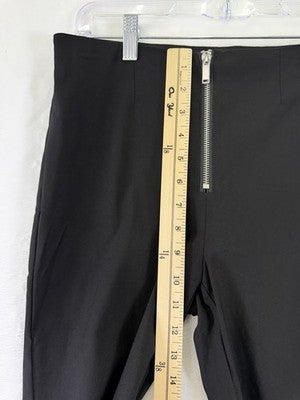Garage Pants Medium Black High Rise Zipper Slim Womens