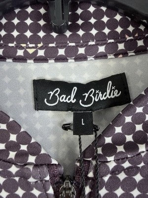 Bad Birdie Womens Large Golf Top UV Long Sleeve Shirt Throwing Dart New NWT $88