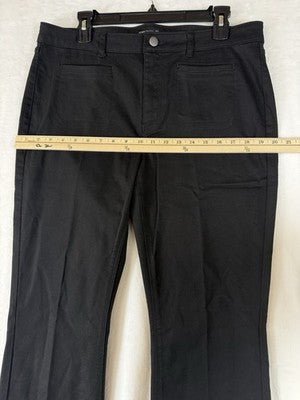 Susan Graver Jeans 14 Black Bootcut Stretch Denim Womens