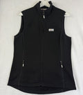 Orvis Sweater Fleece Vest Medium Womens Black Full Zip