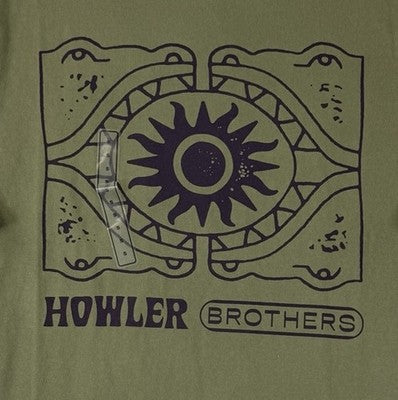 Howler Brother T Shirt Small Green Mens El Sun Drinker Short Sleeve New NWT