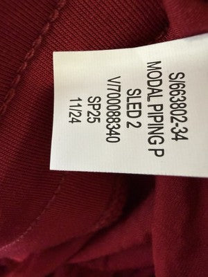 Gap Body Pajama Pants Small Petite Modal Red Knit Womens PJ New NWT