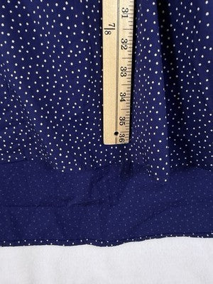 Gap Studio GapStudio Poplin Tunic Shirt XL Womens Navy Blue Long Sleeve Top New