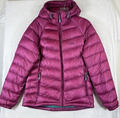 LL Bean 850 Down Jacket Womens Small Fuschia Pink Down Puffer Coat