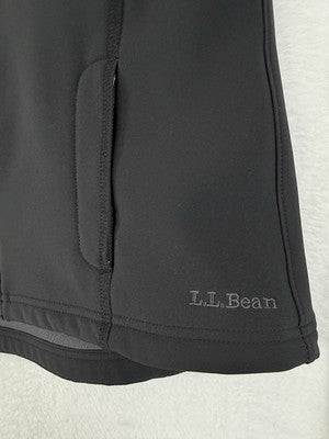 LL Bean Jacket Womens Small Black Outdoor Discovery School Fleece Lined Full Zip