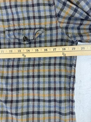 J.Crew Cashmere Blend Slim Flannel Shirt Men Small Tan Button Down Mens