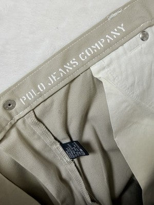 Vintage Polo Ralph Lauren Jeans Company Pants 12 Beige Deadstock Y2K New NWT