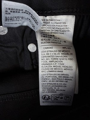 Levis 724 High Rise Slim Straight 18W Womens Black Plus Size Levi’s New NWT