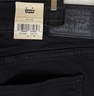 Levis 318 Shaping Wide Leg Jeans 34 Womens Black 34x32 Levi’s New NWT