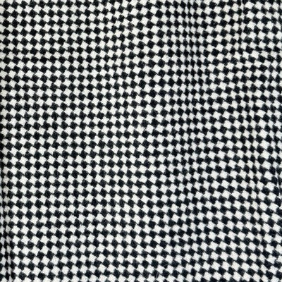 Talbots A Line Skirt 6 Black White Check Wool Blend Lined Pencil Womens