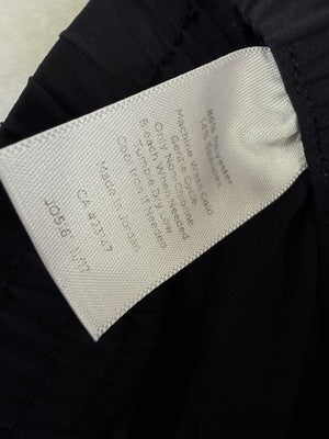 T By Talbots Cropped Pants Medium Petite Lightweight Pull On Navy Blue Tie Hem