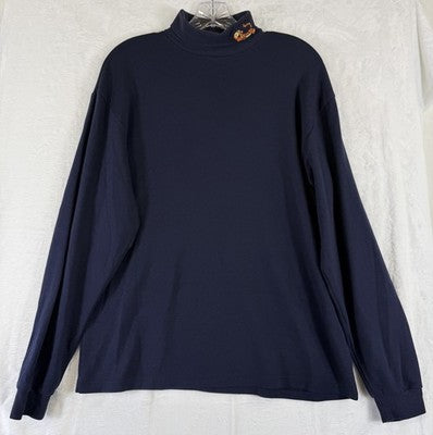 Disney Store Tigger Top Medium Turtleneck Shirt Embroidered Blue Womens Vintage
