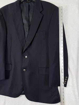 Jos A Bank Blazer 43r Wool Navy Blue Mens Jacket Signature Gold Buttons