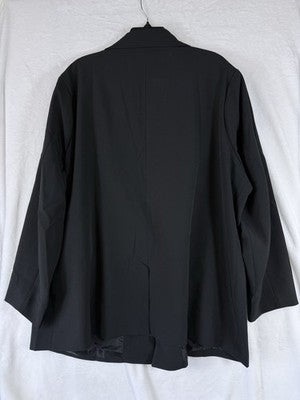 Old Navy Blazer Women 3X Black Suit Jacket Classic Stretch Plus Size New NWT