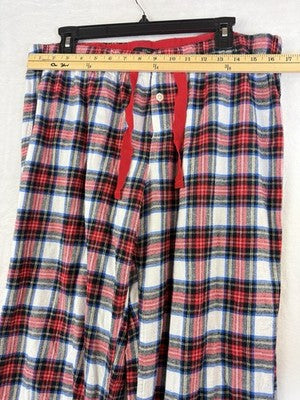 J Crew Flannel Pajama Pants Large Red Plaid Womens PJ Sleep