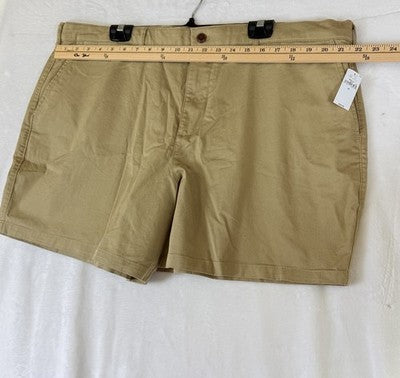 Gap Shorts Mens 42 6” Vintage Khaki Beige Flat Front New NWT