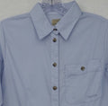 CC Filson Feather Cloth Shirt Small Women Blue Button Up Long Sleeve Top New NWT