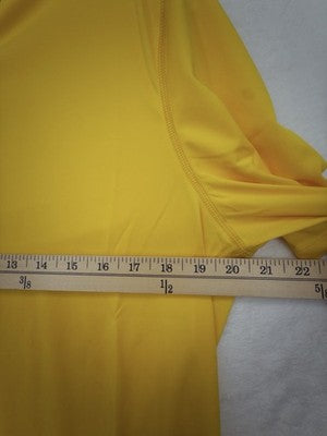Wikz Evaporative Cooling T Shirt Womens XL V Neck Yellow New NWT